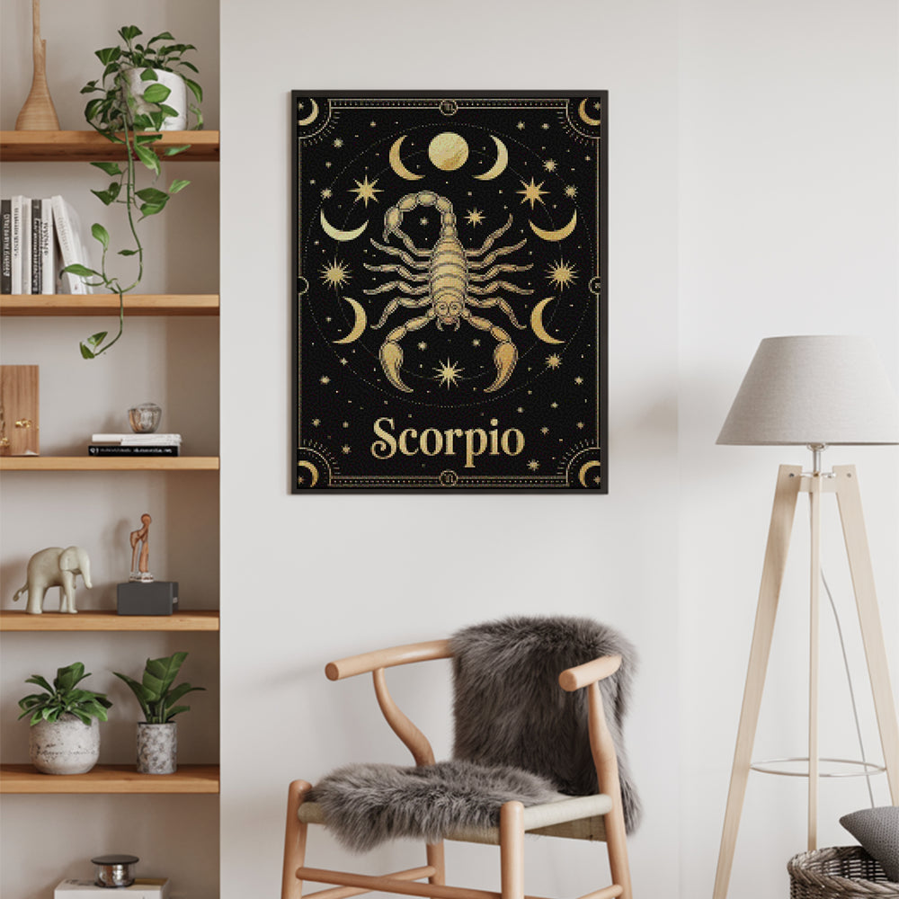 Diamantmaleri - Stjernetegn - Skorpionen