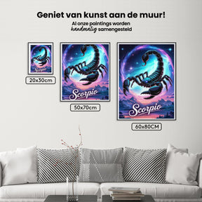 Diamantmaleri - Stjernetegn - Skorpionen