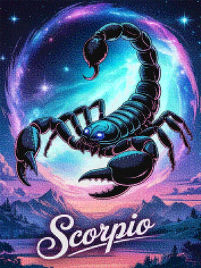 Diamantmaleri - Stjernetegn - Skorpionen
