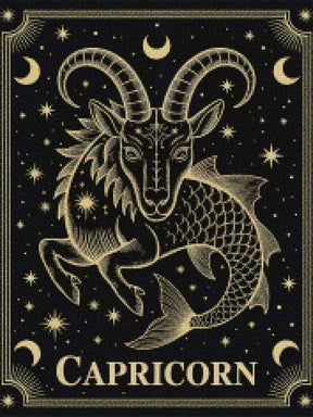 Diamantmaleri - Stjernetegn - Stenbukken