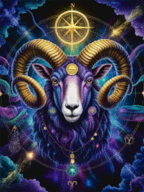 Diamantmaleri - Stjernetegn - Stenbukken