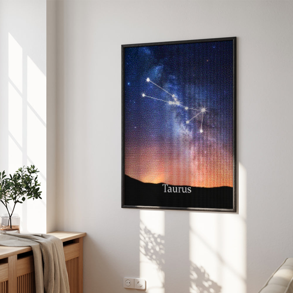 Diamantmaleri - Stjernetegn - Tyren