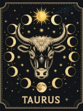 Diamantmaleri - Stjernetegn - Tyren