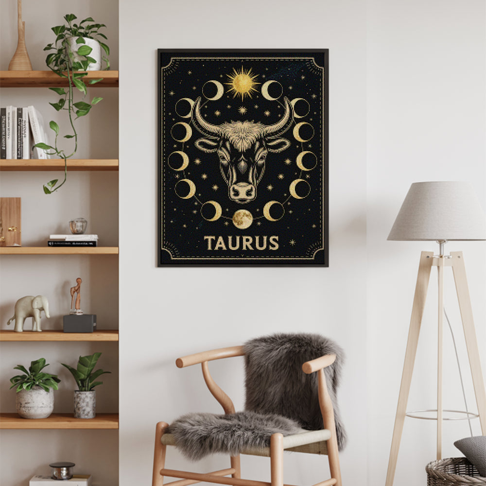 Diamantmaleri - Stjernetegn - Tyren