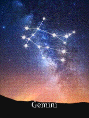 Diamantmaleri - Stjernetegn - Tvillingerne