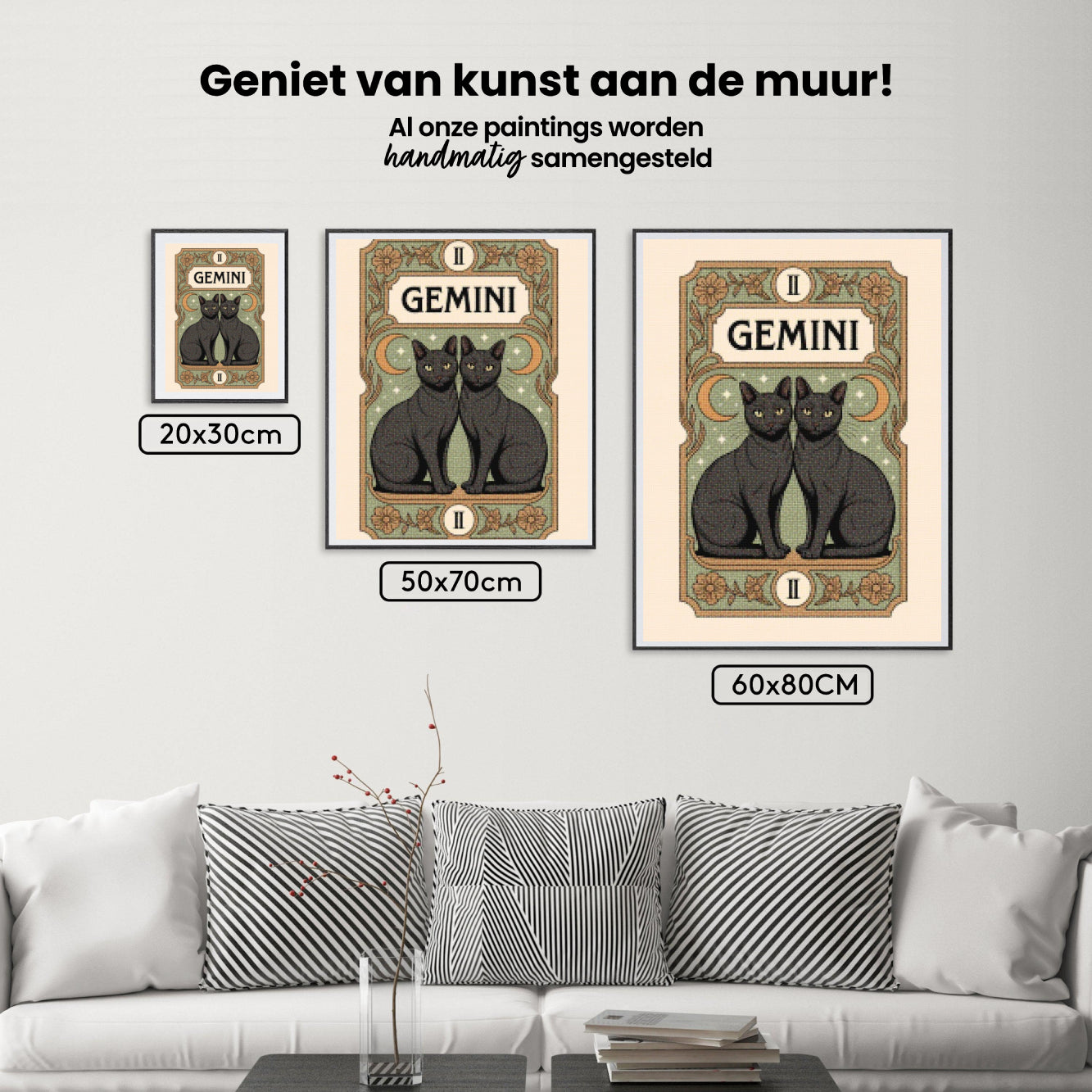 Diamantmaleri - Stjernetegn - Tvillingerne