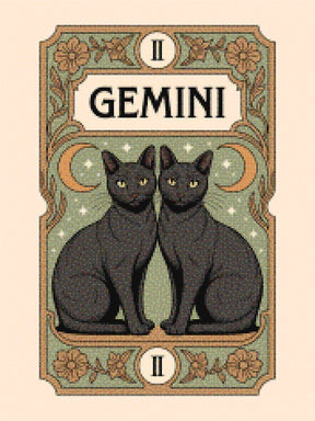 Diamantmaleri - Stjernetegn - Tvillingerne