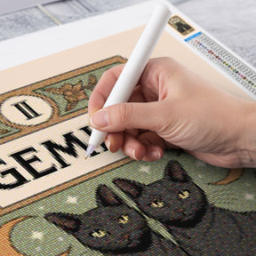 Diamantmaleri - Stjernetegn - Tvillingerne