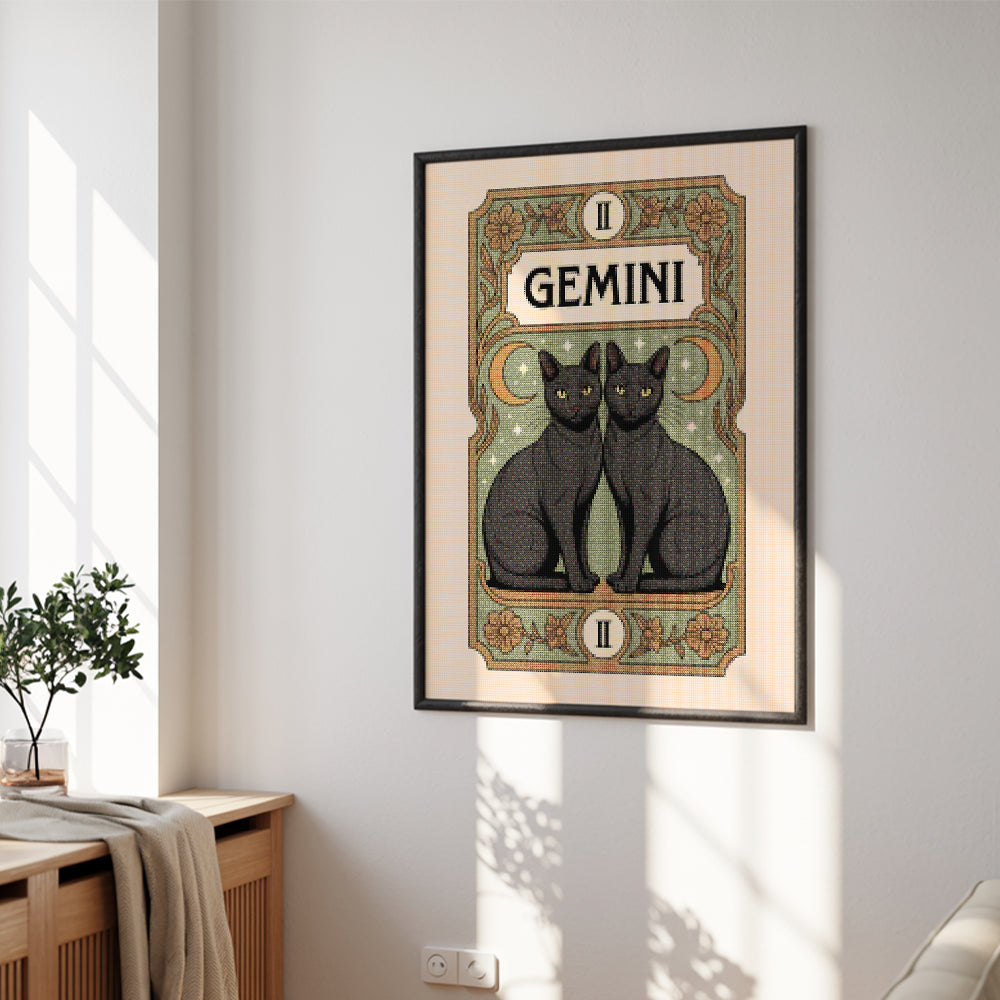 Diamantmaleri - Stjernetegn - Tvillingerne