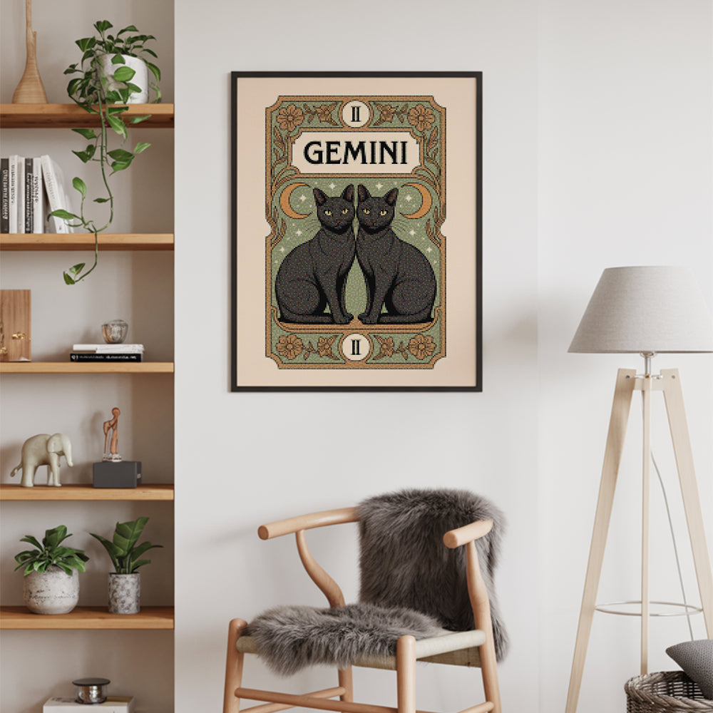 Diamantmaleri - Stjernetegn - Tvillingerne