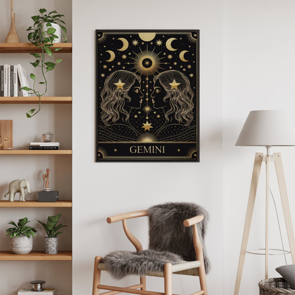 Diamantmaleri - Stjernetegn - Tvillingerne