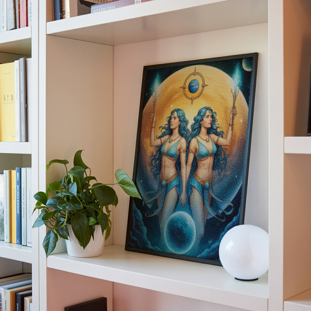 Diamantmaleri - Stjernetegn - Tvillingerne