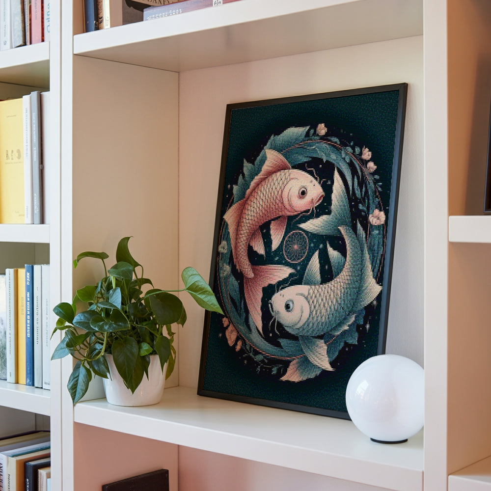 Diamantmaleri - Stjernetegn - Fiskene