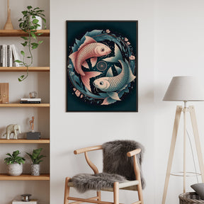 Diamantmaleri - Stjernetegn - Fiskene