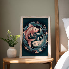 Diamantmaleri - Stjernetegn - Fiskene