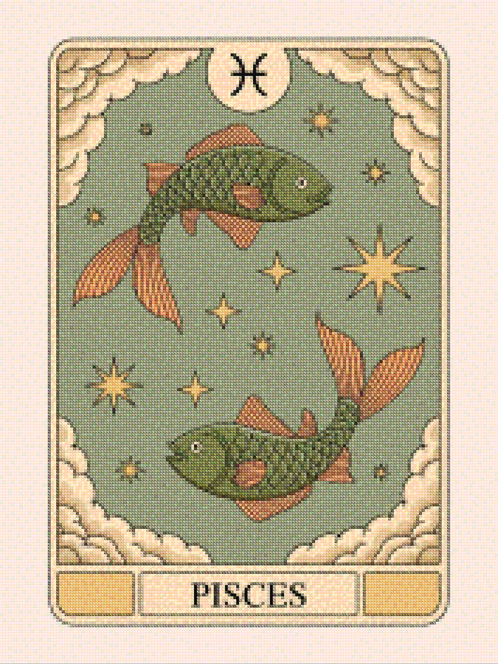 Diamantmaleri - Stjernetegn - Fiskene