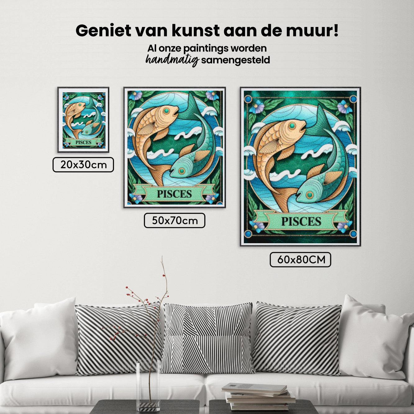 Diamantmaleri - Stjernetegn - Fiskene