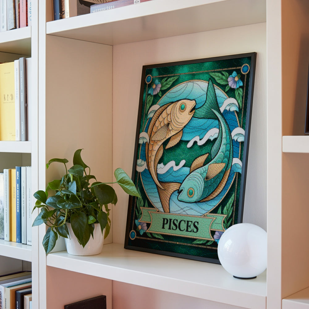 Diamantmaleri - Stjernetegn - Fiskene