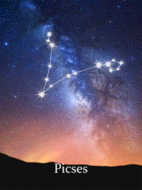 Diamantmaleri - Stjernetegn - Fiskene