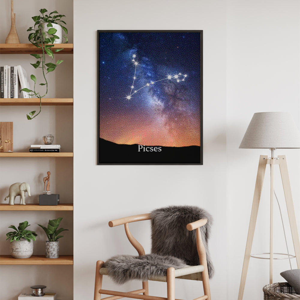 Diamantmaleri - Stjernetegn - Fiskene