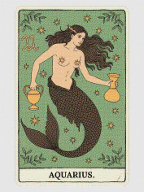 Diamantmaleri - Stjernetegn - Vandmanden