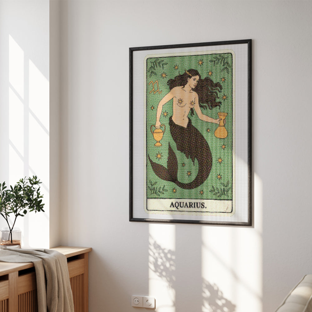 Diamantmaleri - Stjernetegn - Vandmanden