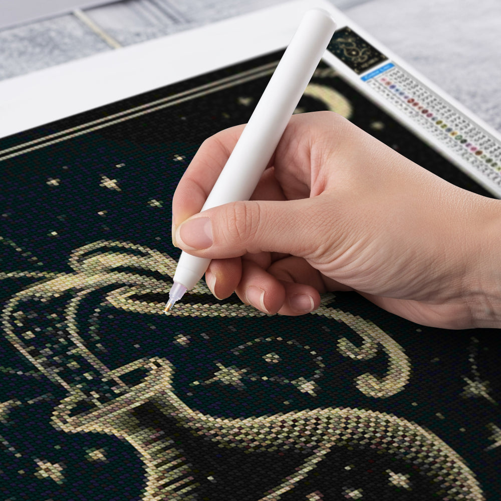 Diamantmaleri - Stjernetegn - Vandmanden