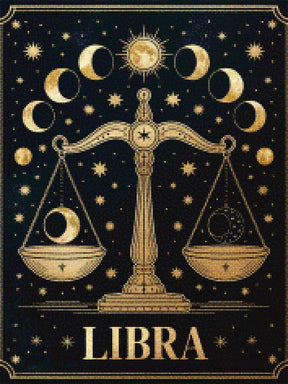 Diamantmaleri - Stjernetegn - Vægten