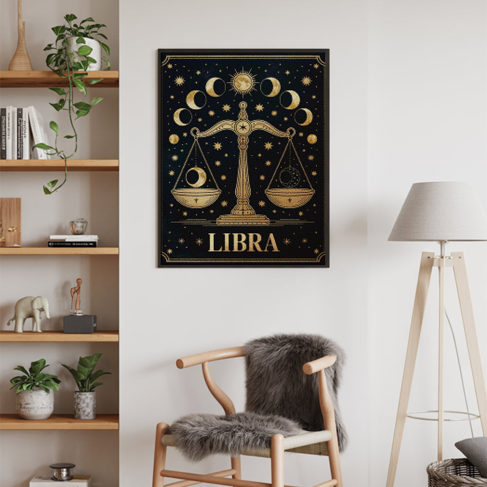 Diamantmaleri - Stjernetegn - Vægten