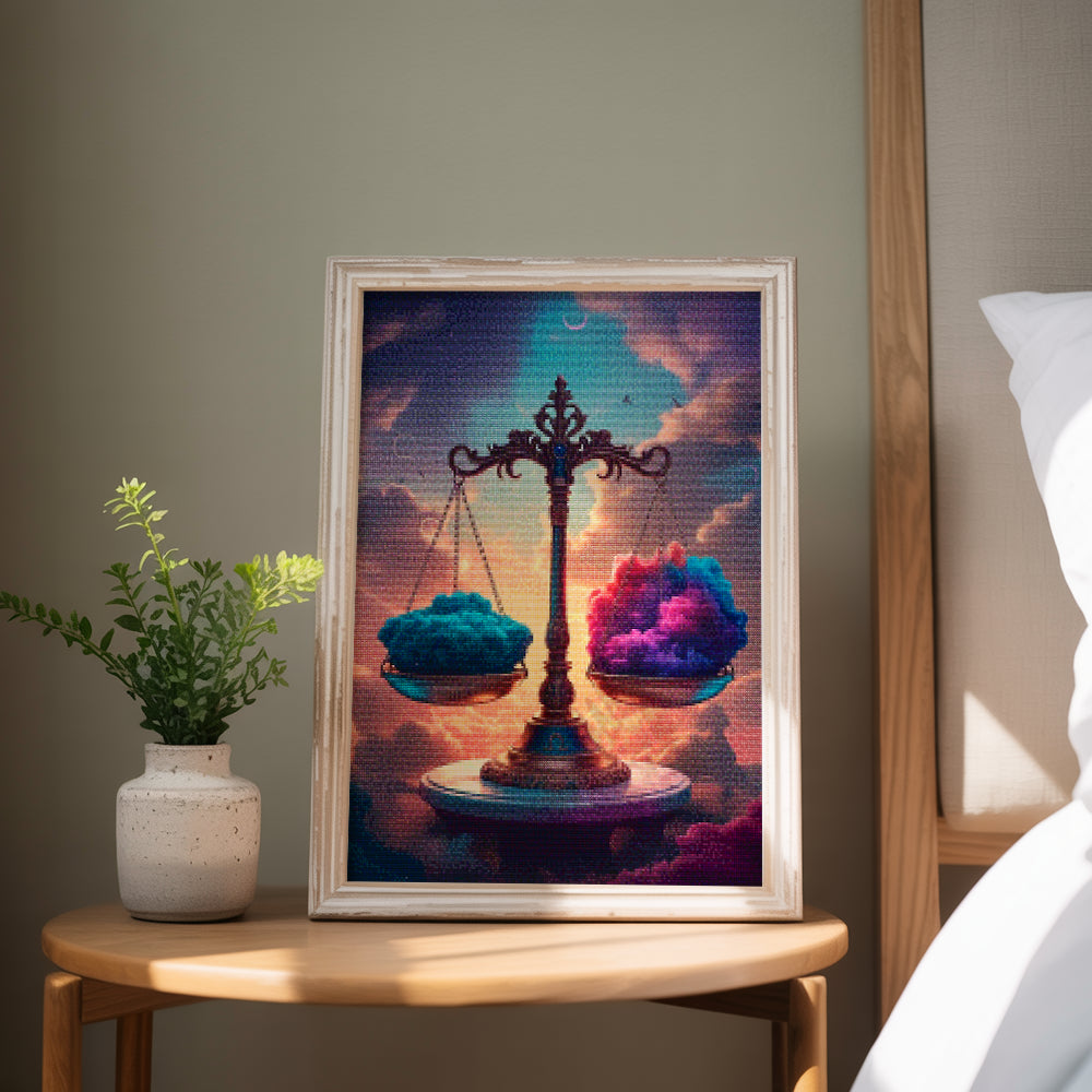 Diamantmaleri - Stjernetegn - Vægten