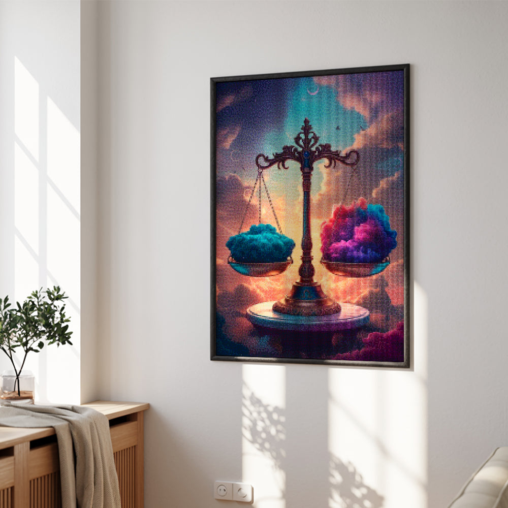 Diamantmaleri - Stjernetegn - Vægten