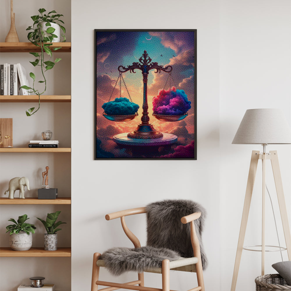 Diamantmaleri - Stjernetegn - Vægten