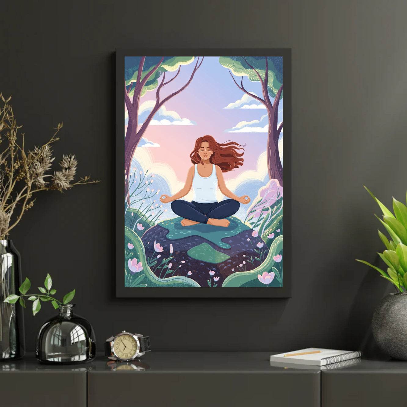 Diamantmaleri - Stilhed i blomst