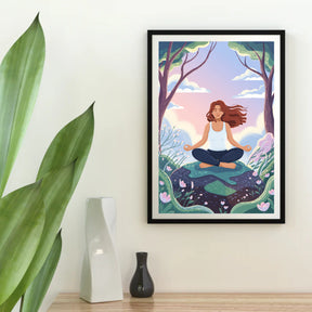 Diamantmaleri - Stilhed i blomst