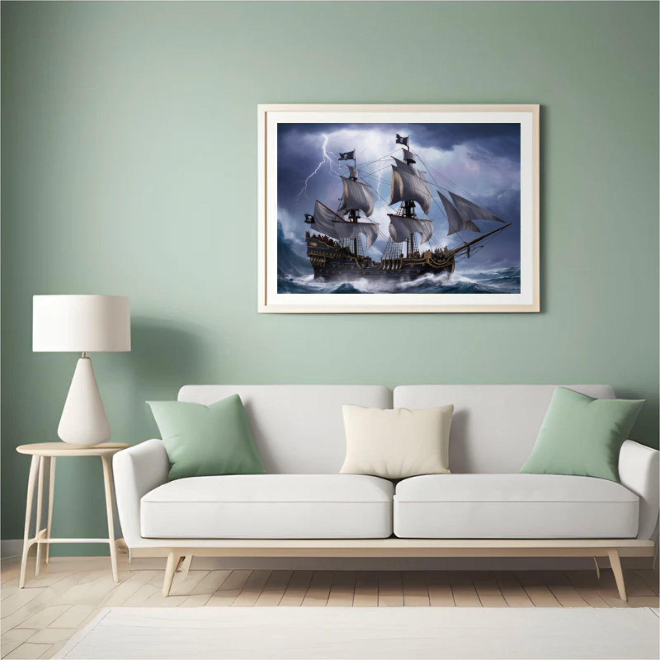 Diamantmaleri - Stormborn Galleon