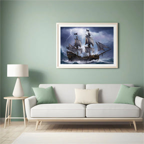 Diamantmaleri - Stormborn Galleon