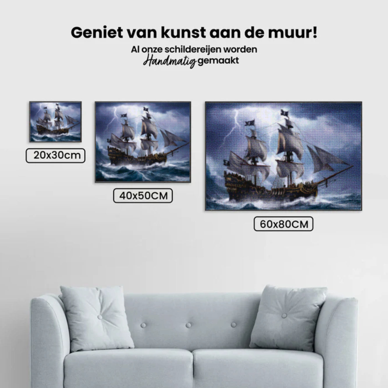 Diamantmaleri - Stormborn Galleon