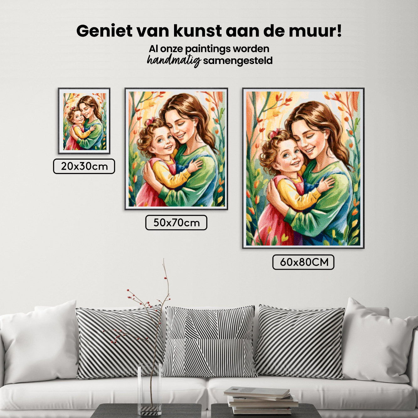 Diamantmaleri - Øm omfavnelse