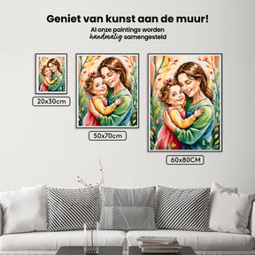 Diamantmaleri - Øm omfavnelse