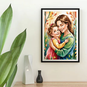 Diamantmaleri - Øm omfavnelse