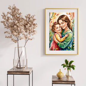 Diamantmaleri - Øm omfavnelse