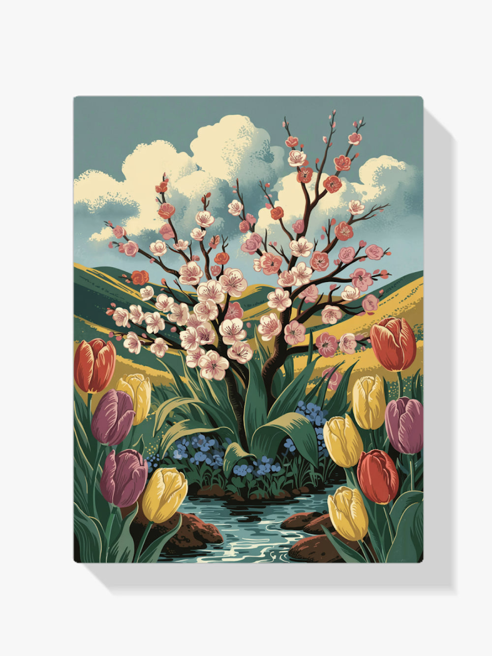 Diamantmaleri - Tulipanvals