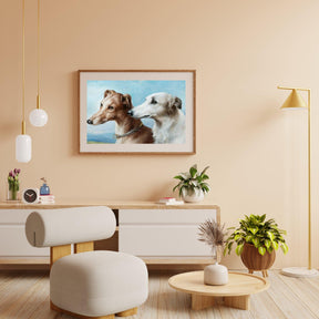 Diamantmaleri - To Greyhounds