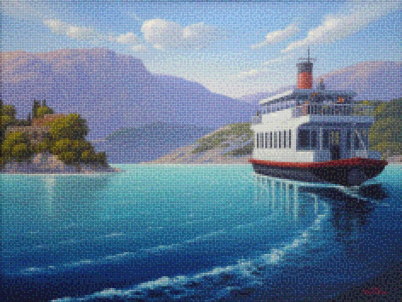 Diamantmaleri - Færge til ingenting