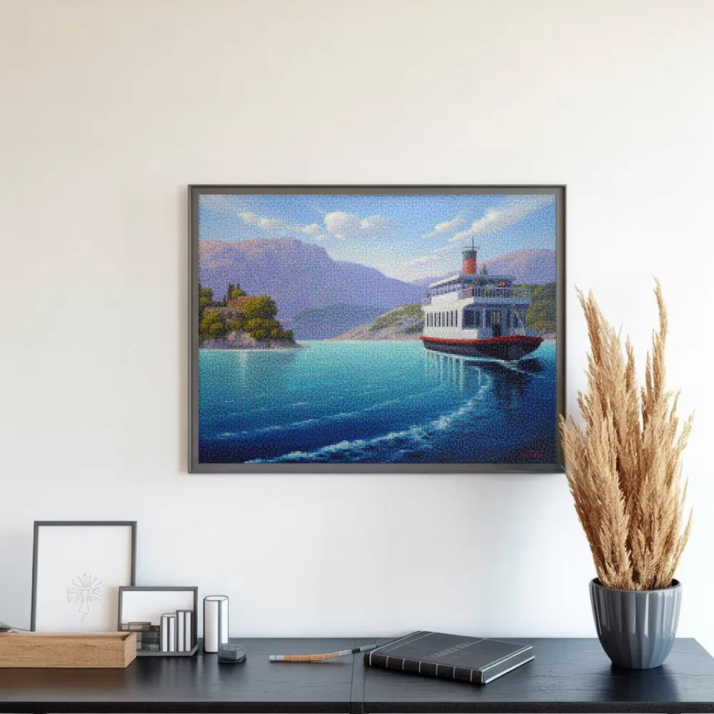 Diamantmaleri - Færge til ingenting