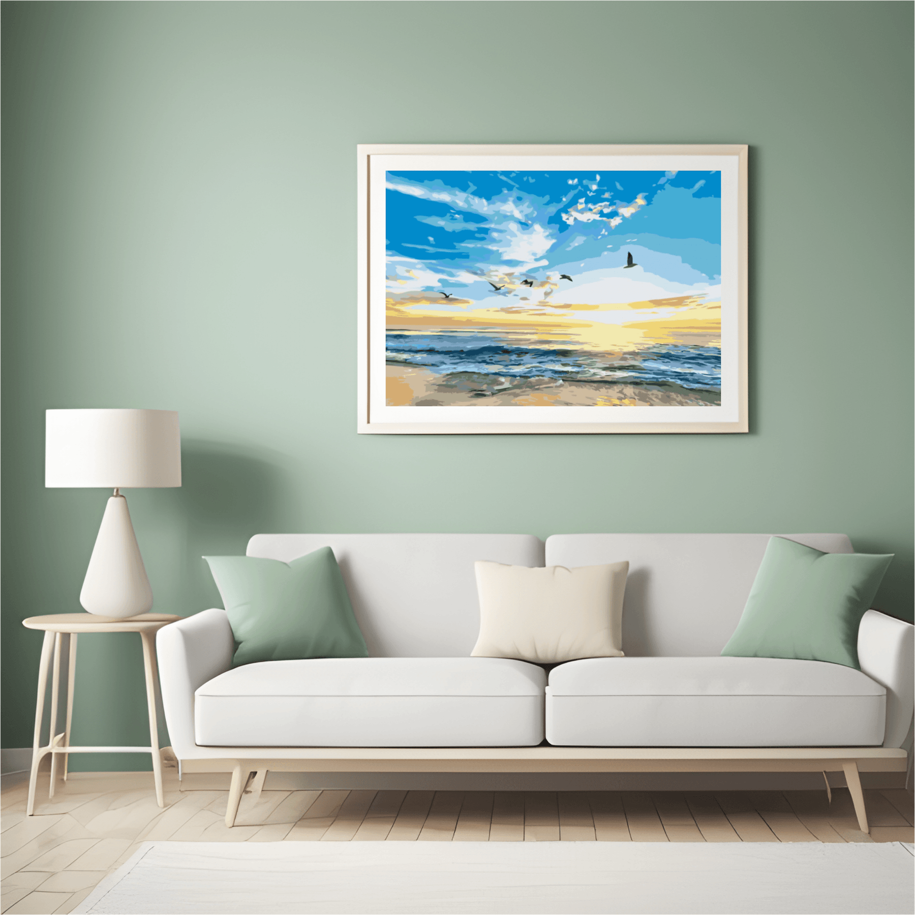 Diamantmaling - Fugle der flyver over havet - SEOS Shop ®