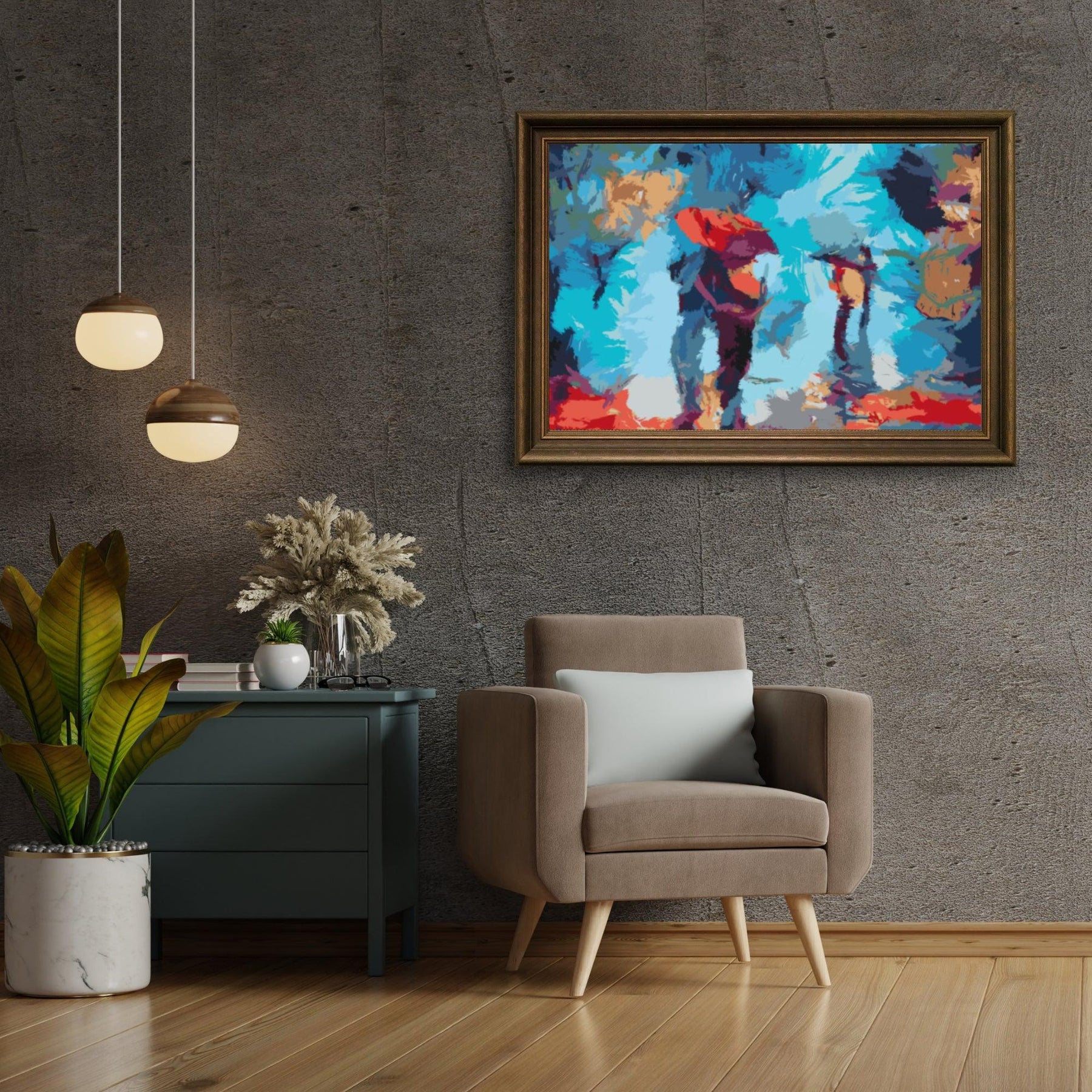 Diamantmaling - Gå i regnen - SEOS Shop ®