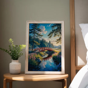 Diamantmaling - Snurrer sig over den røde bro