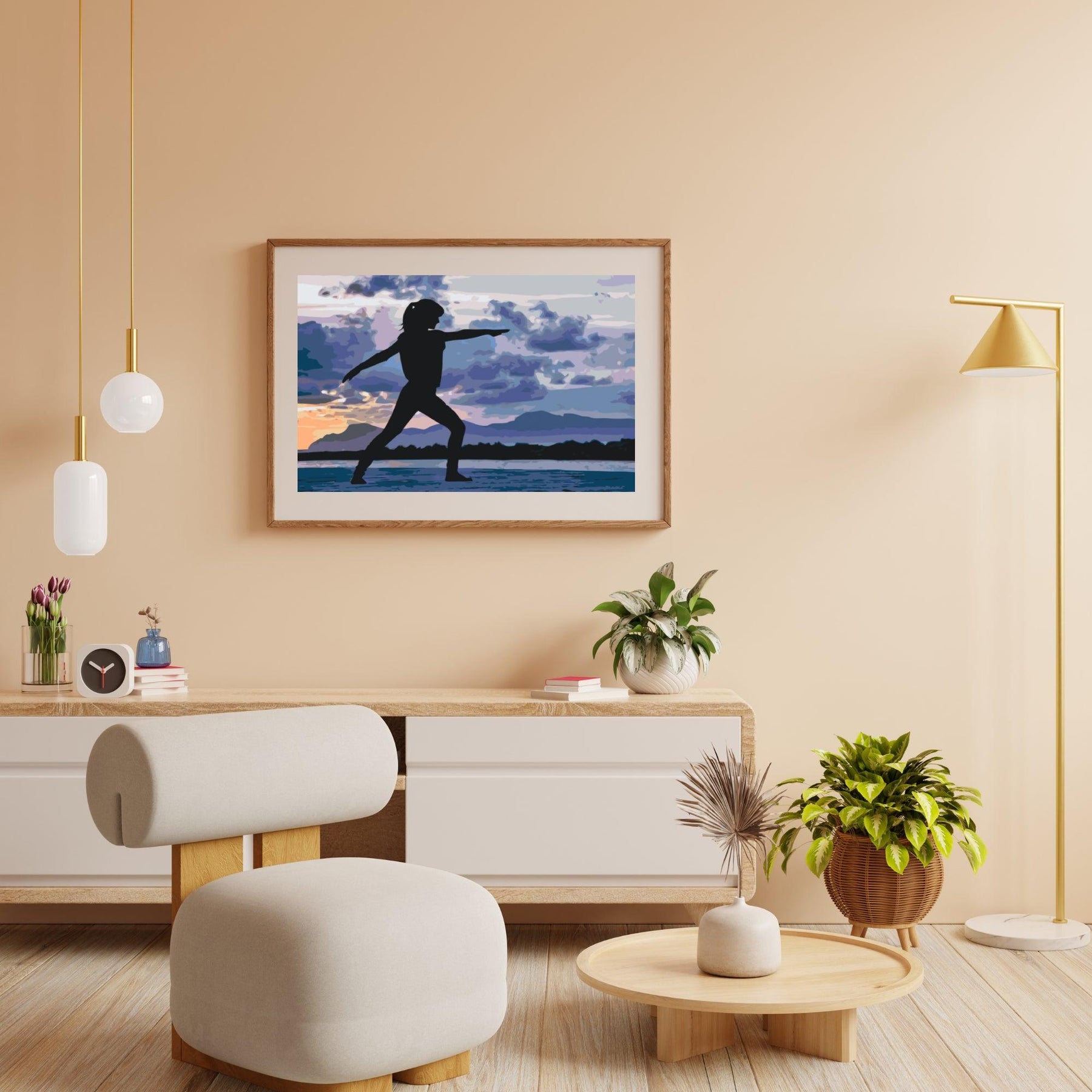 Diamantmaling - Yoga på stranden - SEOS Shop ®
