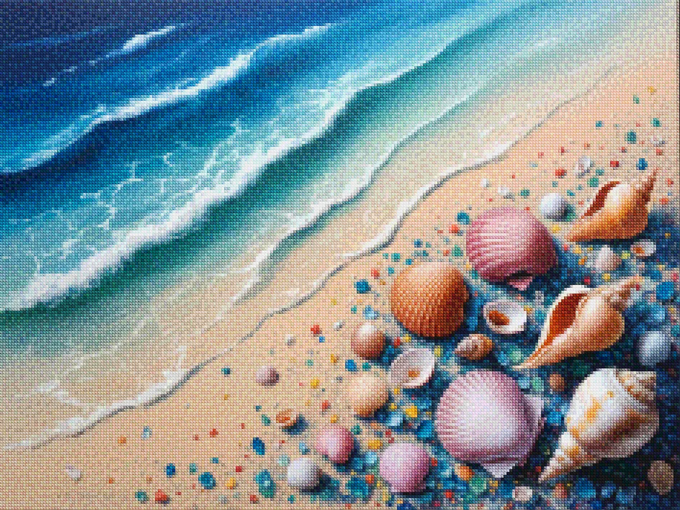 Diamantmaleri - Muslingeskalkonfetti